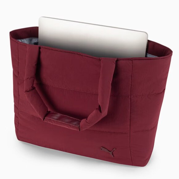 PUMA Black Plush Deluxe Tote Bag/NWT - Picture 7 of 16